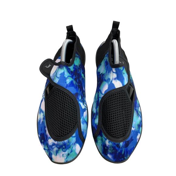 Reel Legends Men's Size 10 Water Shoes Blue & Green Beach Swim Velcro Straps - Picture 1 of 9